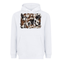White black and brown cowhide background Heavyweight Hoodie - BarkalooDesign