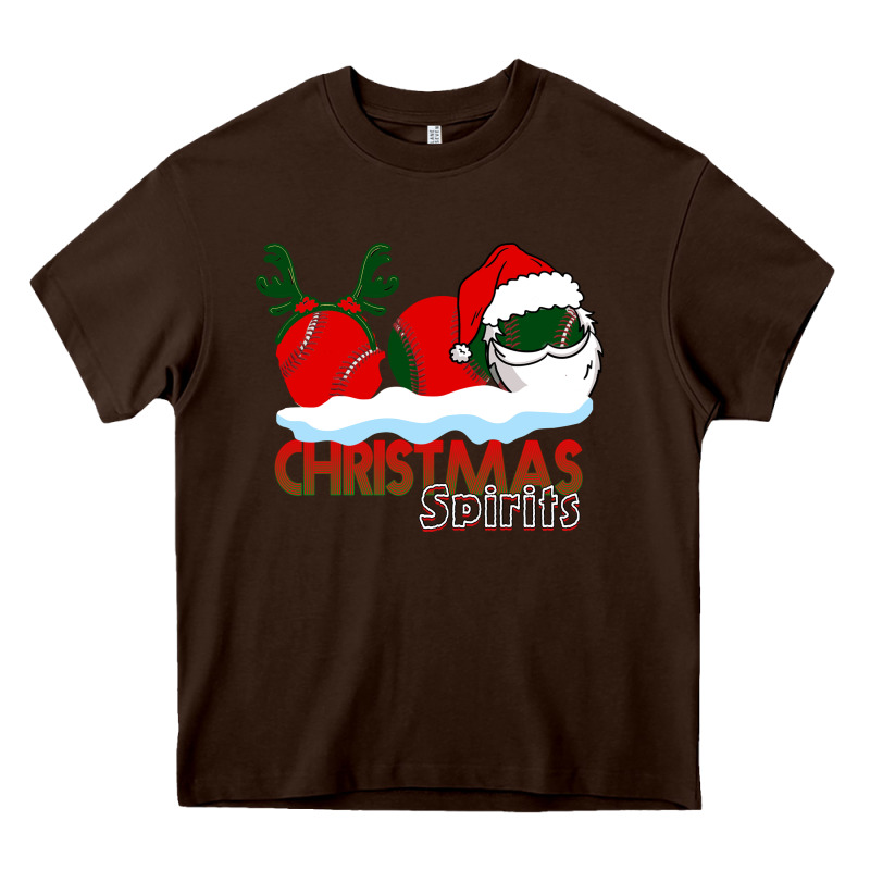 Christmas Spirits Baseball Heavy Core Tee by Bettercallsaul | Teevron