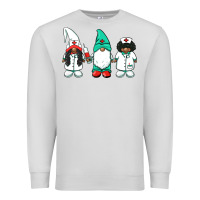 Dove Grey african american nurse gnomies medical gnomies Premium Sweatshirt - BarkalooDesign