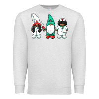 Oatmeal Heather african american nurse gnomies medical gnomies Premium Sweatshirt - BarkalooDesign