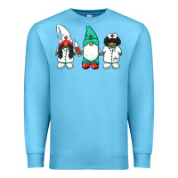 Ocean Blue african american nurse gnomies medical gnomies Premium Sweatshirt - BarkalooDesign