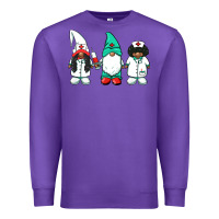 Purple african american nurse gnomies medical gnomies Premium Sweatshirt - BarkalooDesign