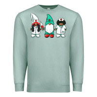 Seafoam african american nurse gnomies medical gnomies Premium Sweatshirt - BarkalooDesign
