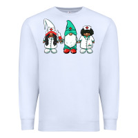 White african american nurse gnomies medical gnomies Premium Sweatshirt - BarkalooDesign