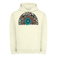 Pigment Pistachio western turquoise aztec cowhide serape  rainbows Urban Hoodie - AdoDesignShop