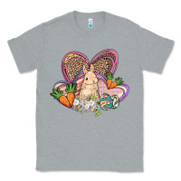 Heather Grey Easter heart Easter Day Classic Tee - HowdyJamesFarm