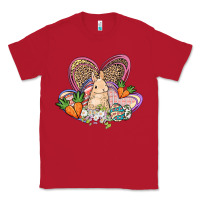 Red Easter heart Easter Day Classic Tee - HowdyJamesFarm