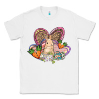 White Easter heart Easter Day Classic Tee - HowdyJamesFarm