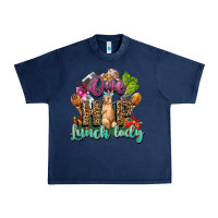 Navy One hip lunch lady Easter Day Urban Heavy Tee - HowdyJamesFarm