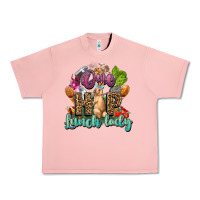 Salmon One hip lunch lady Easter Day Urban Heavy Tee - HowdyJamesFarm