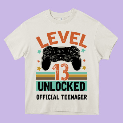 Level 13 Unlocked Official Teenager 13th Birthday Heavy Core Tee Designed By Bettercallsaul