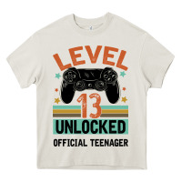 Cream Level 13 Unlocked Official Teenager 13th Birthday Heavy Core Tee - Bettercallsaul
