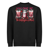 Black you give me teachcardia Heavyweight Sweatshirt - RacoonDesign