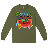 Army Green Sweet summer time Long Sleeve Tee - FaDigitalArtStudio