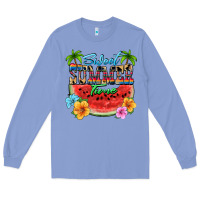 Colony Blue Sweet summer time Long Sleeve Tee - FaDigitalArtStudio