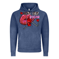 Vintage Denim lips like sugar olivia Vintage Hoodie - OliviaCreatesArt