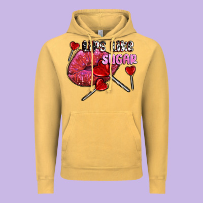 Lips Like Sugar Olivia Vintage Hoodie Designed By Oliviacreatesart