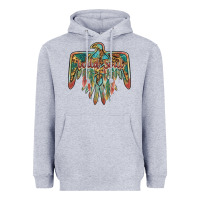 Heather Grey wild soul thunderbird Heavyweight Hoodie - BarkalooDesign