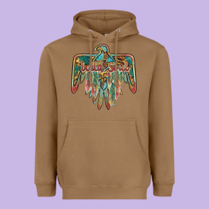 Wild Soul Thunderbird Heavyweight Hoodie Designed By Barkaloodesign