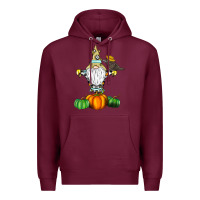 Burgundy Scracrow Premium Hoodie - CowhideDigitalArt