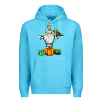 Ocean Blue Scracrow Premium Hoodie - CowhideDigitalArt