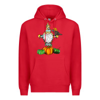 Red Scracrow Premium Hoodie - CowhideDigitalArt