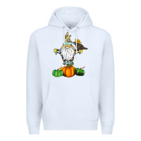 White Scracrow Premium Hoodie - CowhideDigitalArt