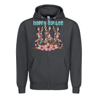 Smoke happy easter bunny Zipper Hoodie - Artiststas
