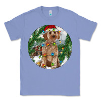 Colony Blue Cockapoo Christmas Classic Tee - RanaPortraitStore