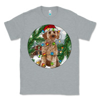 Heather Grey Cockapoo Christmas Classic Tee - RanaPortraitStore