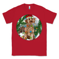 Red Cockapoo Christmas Classic Tee - RanaPortraitStore