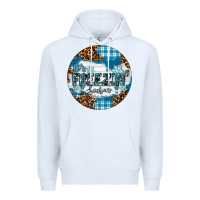 White It's Freezin' Season Premium Hoodie - RanaPortraitStore