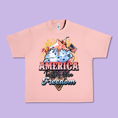 America Ice Cream Urban Heavy Tee Designed By Howdyjamesfarm