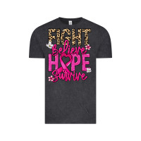 Vintage Black Fight believe hope survive Cancer Awareness Vintage Tee - HowdyJamesFarm