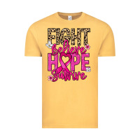 Vintage Mustard Fight believe hope survive Cancer Awareness Vintage Tee - HowdyJamesFarm