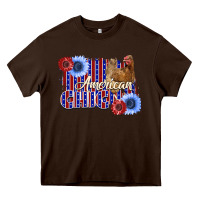 Chocolate Brown American Chicken Heavy Core Tee - Bettercallsaul