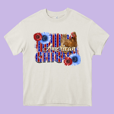 American Chicken Heavy Core Tee Designed By Bettercallsaul