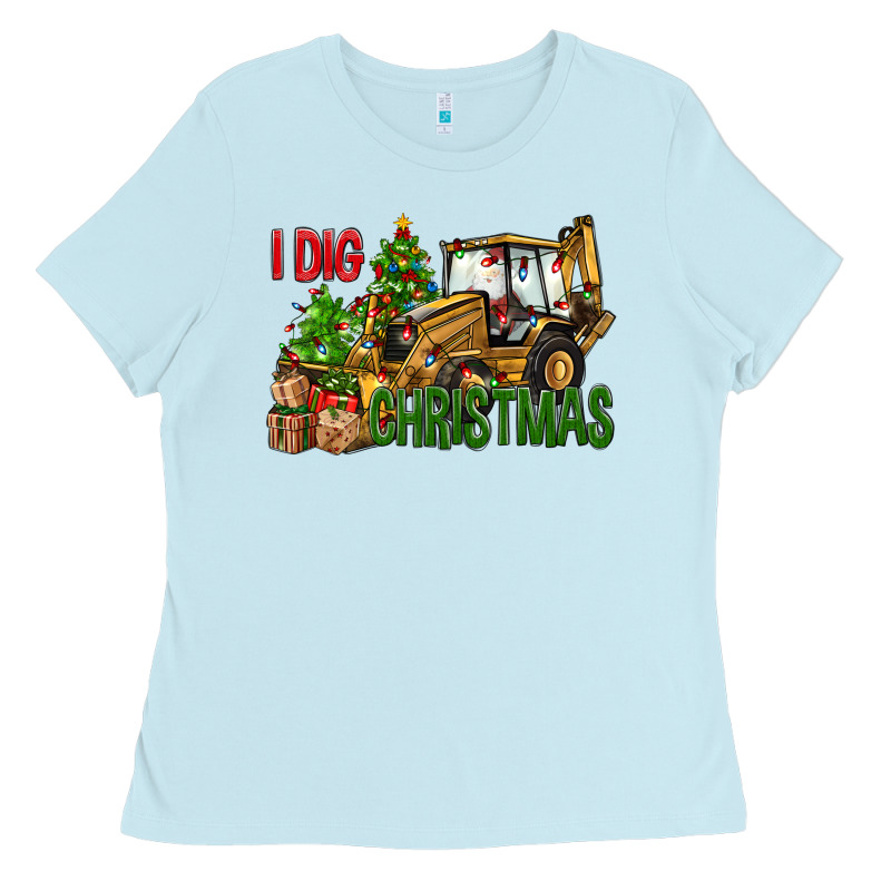 I Dig Christmas Ladies Tee by NancyCooperArtShop | Teevron