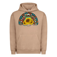 Pigment Burro western sunflowers aztec leopard serape  rainbows Urban Hoodie - AdoDesignShop