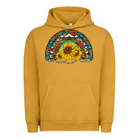 Pigment Peanut Butter western sunflowers aztec leopard serape  rainbows Urban Hoodie - AdoDesignShop