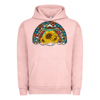 Pigment Salmon western sunflowers aztec leopard serape  rainbows Urban Hoodie - AdoDesignShop