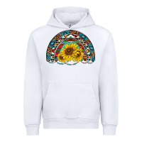 White western sunflowers aztec leopard serape  rainbows Urban Hoodie - AdoDesignShop