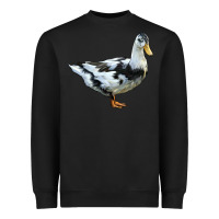 Black Ancona Duck Heavyweight Sweatshirt - LillyAllenDesigns