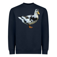 Navy Ancona Duck Heavyweight Sweatshirt - LillyAllenDesigns