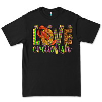 Black Mardi Gras love crawfish Premium Tee - NancyCooperArtShop