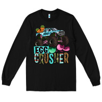 Black Easter Day Monster truck Easter egg crusher Long Sleeve Tee - OliviaCreatesArt