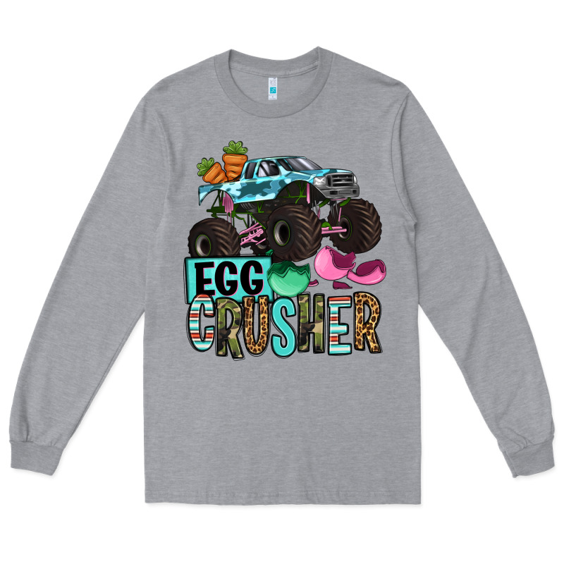 Easter Day Monster Truck Easter Egg Crusher Long Sleeve Tee by OliviaCreatesArt | Teevron