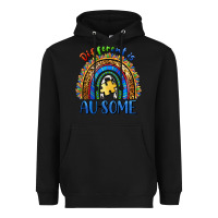 Black different is ausome Heavyweight Hoodie - BarkalooDesign