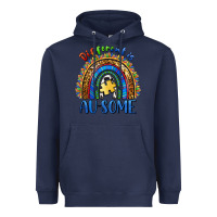 Navy different is ausome Heavyweight Hoodie - BarkalooDesign