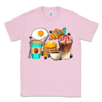 Bubblegum Pink Breakfast Coffee Cups Classic Tee - Artiststas